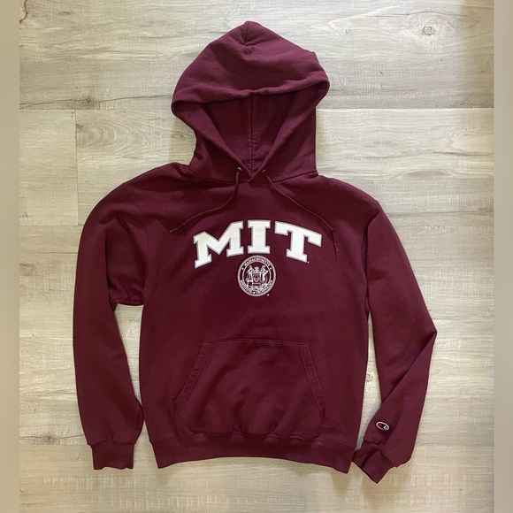 Vintage Champion Eco Fleece MIT Hoodie Men’s Small (or fit Women’s Medium) - Picture 1 of 7